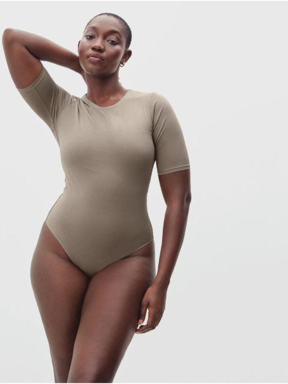 Everlane The Short-Sleeve Crew Neck Bodysuit - size XS
